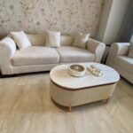 PAAM WOOD Marble-Top Wooden Coffee Center Table with Iron Legs, White 42"X24"X18" Premium, Living Room, PVD Coating, Modern, Entryway Furniture photo review