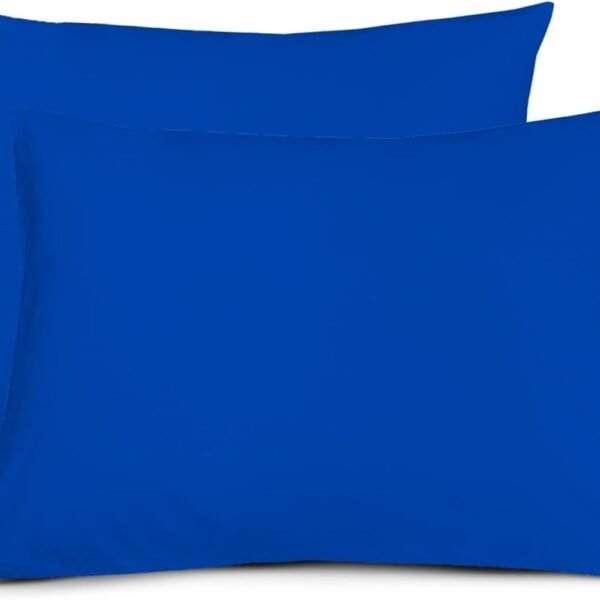 PAAM WOOD Pack of 2 100% Cotton Pillow Cover 74x48 cm, Soft & Breathable, Standard Size Pillowcase for Home & Hotel Use