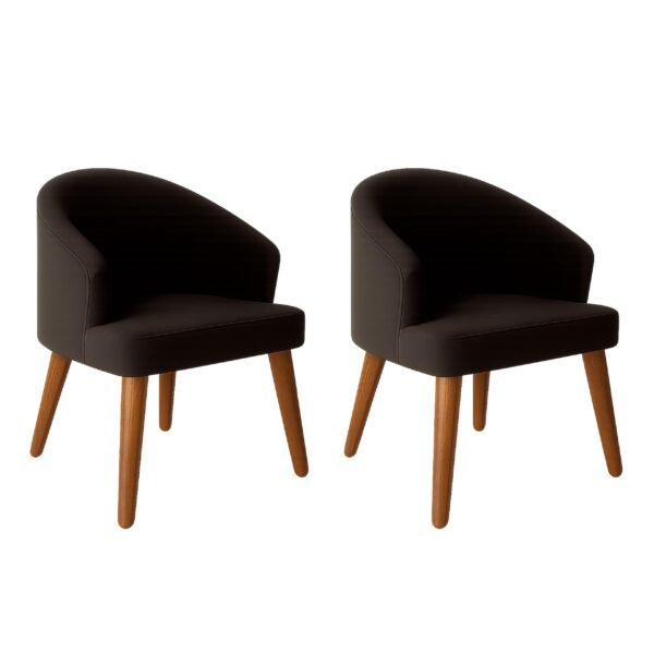 PAAM WOOD Upholstery Barrel Arm Chair with Soft Serenity Suede Fabric for Dining Room, Living Room, Bedroom, Cafe, or Restaurant with Comfortable & Stylish